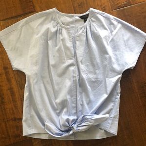 J Crew light blue blouse